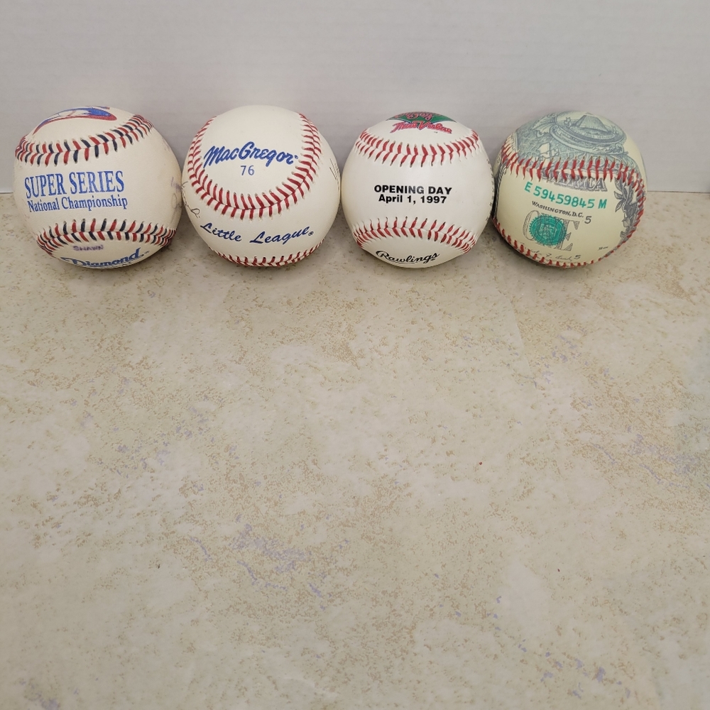 Baseball lot of 4